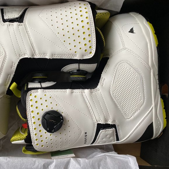 Burton BOA Snowboard Boots Boa Photon Men Size 8 White New - Picture 1 of 3